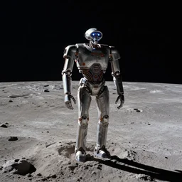 “Hal 9000 spaceship approaching a monolith on the moon surface cinematic still realistic capture”