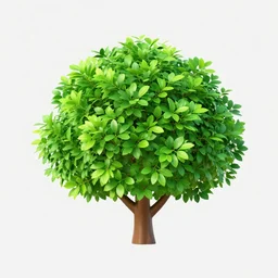 bush of leaves, 2 d game asset