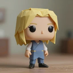 beautiful three point perspective film still of funko pop origami holly herndon in ronin, extreme closeup portrait in style of frontiers in miniature porcelain photography fashion architectural art studio seinen manga edition, miniature porcelain portrait, pointe pose, eye contact, tilt shift style space scene background, soft lighting, kodak portra 4 0 0, 8 k, macro, cinematic style by emmanuel lubezki