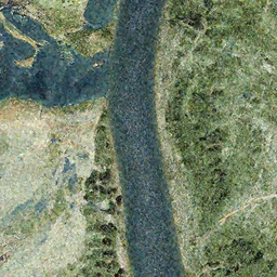 drone footage, closeup straight river, topview map, miniature photography closeup, h0, 1:87, riverbed, highly detailed, satellite image, game map, anno 1404, monkey island, civilization, by tim hildebrandt, by rhads, megascans texture