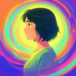side portrait, imogen poots, paladin, gloomhaven, colorful swirly ripples, gaudy colors, anime, luminescent, organic matte painting, octane render, unreal engine, by greg manchess, huang guangjian, greg rutkowski, jesper ejsing, magali villeneuve, artgerm, ilya kuvshinov, mucha