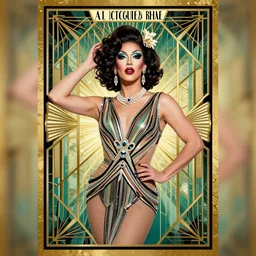 drag queen art deco movie poster