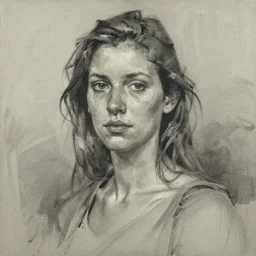 full length portrait of a woman, by Jeremy Mann, detailed, stylized, loose brush strokes, intricate, realistic