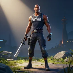 dwanye Johnson in fortnite