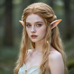 a stunning portrait of a elfin princess