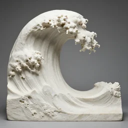 louise bourgeois sculptute of a wave
