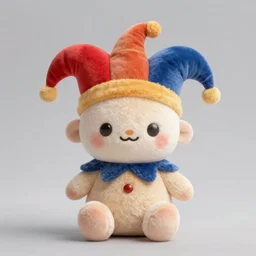 cute fumo plush of the court jester who knows far more intrigue than she lets on, anime girl