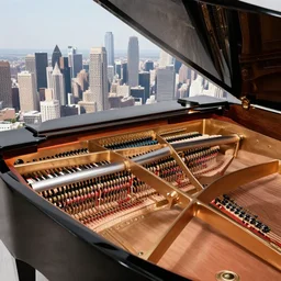 inside the grand piano there is a city