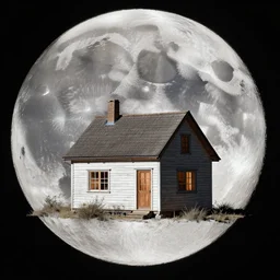 a house on the moon