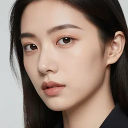hyperrealism, close - up fashion woman portrait