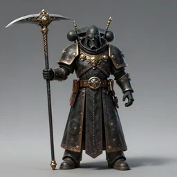 plague doctor by beksinski, warhammer primarch, warhammer 4 0 k custodian, full body concept, wielding an ornamented scythe, beksinski, warhammer 4 0 k, ruan jia