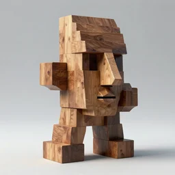 contemporary art sculpture made of rectangle tetris, octane render, trending on artstation, by picasso