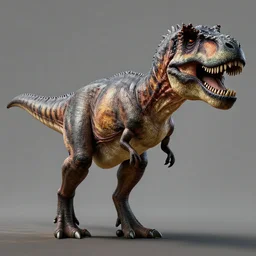 a tyrannosaurus rex with feather. hyper realistic. national geographic photo.