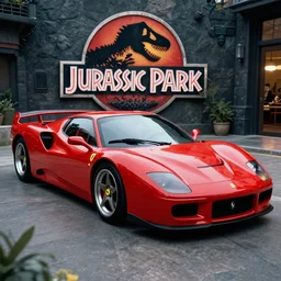 ferrari in jurassic park 1 9 9 3