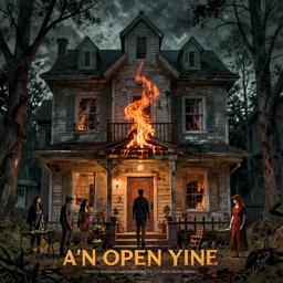 concept illustration from the'0 0 s supernatural thriller'an open flame ', a high quality high detail digital matte painting by david mattingly and samuel araya and tony diterlizzi and michael whelan, hd 4 k 8 k, realistic hyperdetailed scene painting, photorealistic lighting, southern ontario gothic modern horror aesthetic, composition and scene layout inspired by gregory crewdson and brendon burton.
