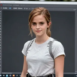 Emma Watson in Star Wars, XF IQ4, 150MP, 50mm, f/1.4, ISO 200, 1/160s, natural light, Adobe Photoshop, Adobe Lightroom, DxO Photolab, Corel PaintShop Pro, polarizing filter, Sense of Depth, AI enhanced, HDR