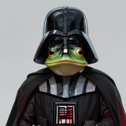 darthvader with frog face, artstation