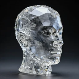 crystal human head