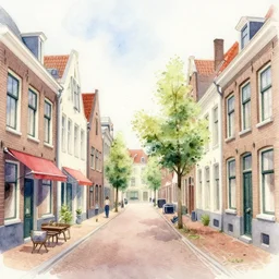 old batavia street summer watercolor light color on artstation
