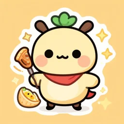 cute miss mascot banshitrouye banshitrouye gourgeist food sticker art, cronobreaker, beeple game icon