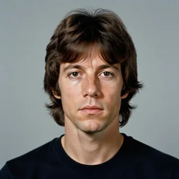 Mugshot Portrait of Young Mick Jagger, taken in the 1970s, photo taken on a 1970s polaroid camera, grainy, real life, hyperrealistic, ultra realistic, realistic, highly detailed, epic, HD quality, 8k resolution, body and headshot, film still, front facing, front view, headshot and bodyshot, detailed face, very detailed face