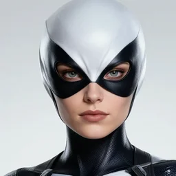 female nightcrawler, detailed perfect face, exquisite details, marvel comics, x - men, mid view, design on a white background, by alex ross, bill sienkiewicz.