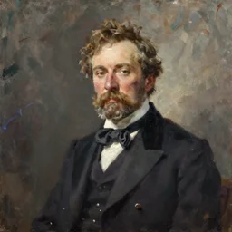 Oil painting of a victorian politician. Detailed