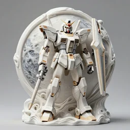3 d octane render ultra photor realistic 8 k hyperdetailed image unreal engine, wooden mystic occult gundam samourai cyberpunk, beautiful planet monumental organic ceramic white on the art contemporary gallery art by alphosne mucha adolf hiremy hirschl