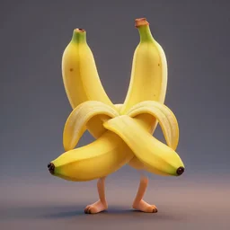 full body pose, beautiful anthropomorphic ripe banana character that looks like emma stone, relaxed, extremely detailed, 8 k, octane render, trending in artstation, cinematic lighting, studio quality, smooth render, unreal engine 5, by pixar and tom bagshaw, riot, fortnite, overwatch, full body, true anatomy!