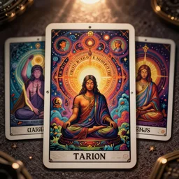 tarot, psychedelic, tantric, souls, magic, mesmerizing, sharp foccus ilustration, artstation hq, in style of tod ryan