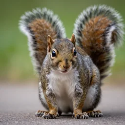a cat - squirrel - hybrid, animal photography