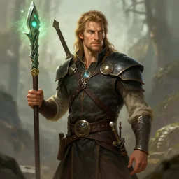 james stewart as a dnd character fantasy art.