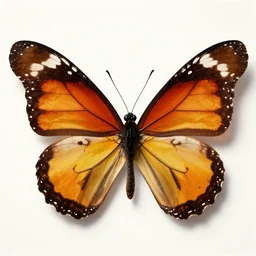 a butterfly with wings shaped like the mcdonald's logo