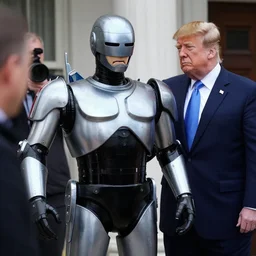 robocop detaining trump, detailed