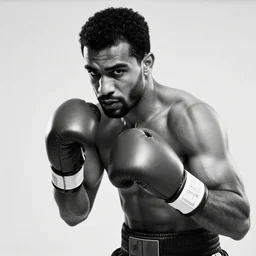 mohamed ali boxing, black and white photo, beautiful dynamic lighting, cinematic, extremely high detail, photo realistic, cinematic lighting, 8 k