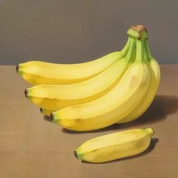 banana still life painting, by makoto shinkai