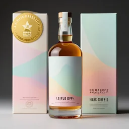 pastel colours, conceptual whiskey packaging, label design, behance, packaging of the world, award, front label, packaging design, craft