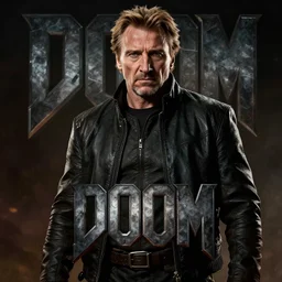 Liam Neeson, doom eternal concept art, cinematic