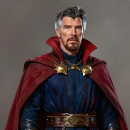 ron swanson as dr strange, hd concept art, high quality, matt painting, detailed rendering by marvel, trending on artstation