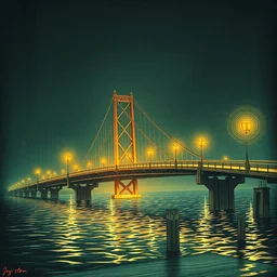 the bridge, trending on artstation, junji ito 4 k