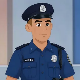 pepe as a police officer