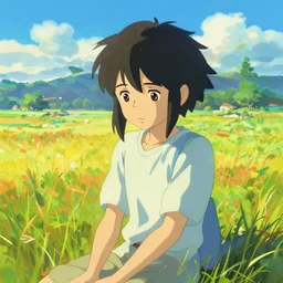 cel shaded, toon shaded style anime key visual concept art of sad anime vibrant landscape, acrylic, trending on pixiv fanbox, palette knife, style of makoto shinkai jamie wyeth james gilleard edward hopper greg rutkowski studio ghibli in style of breath of the wild