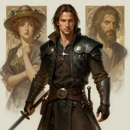 keanu reeves as a rogue, d & d, fantasy, highly detailed, digital painting, artstation, concept art, matte, sharp focus, illustration, art by greg rutkowski and alphonse mucha