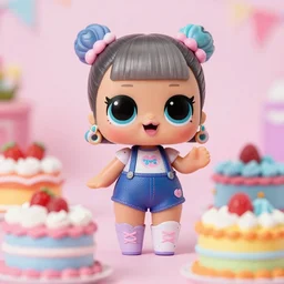 lol surprise dolls plastic photo realistic farting on cakes and laughing