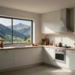 a beautiful kitchen in the mountains by edwin deakin
