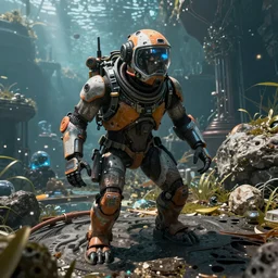subnautica ingame, realistic octane render