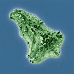 island map, 3 0 0 ppi