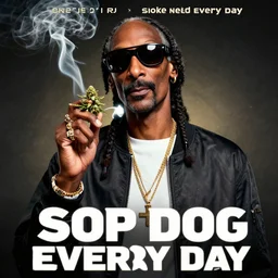 presidential campaign poster for snoop dogg, smoke weed every day