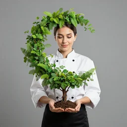 chef woman future nature soul