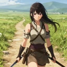 the path of the apache warrior, female, young, artgerm, pixiv - n 4